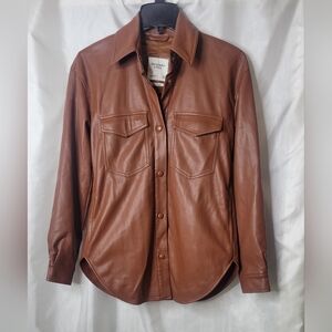 Abercrombie & Fitch vegan leather jacket